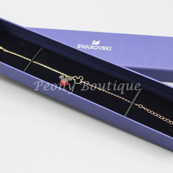 Swarovski 5566689 Minnie Mickey bracelet Disney jewelry gold tone cute brand new - Picture 5 of 11